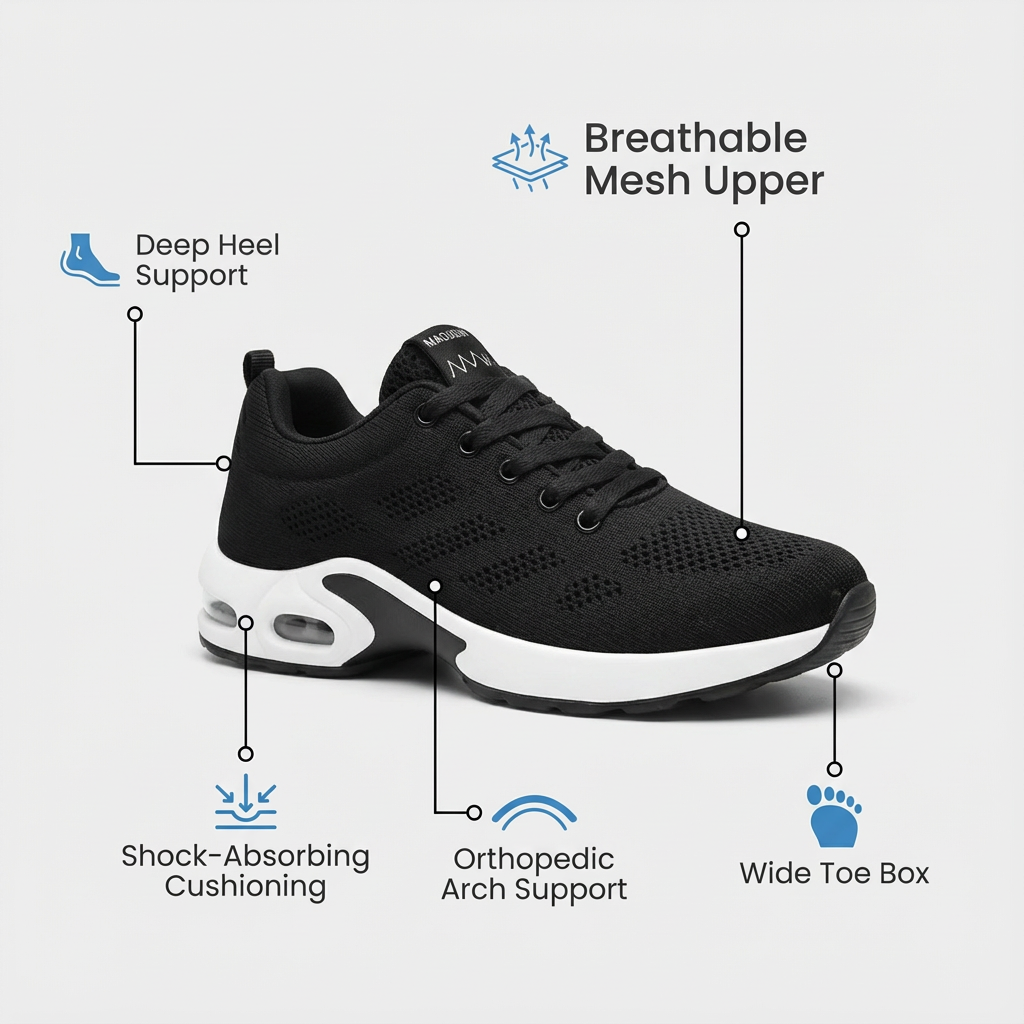 Orthora Pro | Ergonomic Shoes for All-Day Foot, Knee & Back Pain Relief
