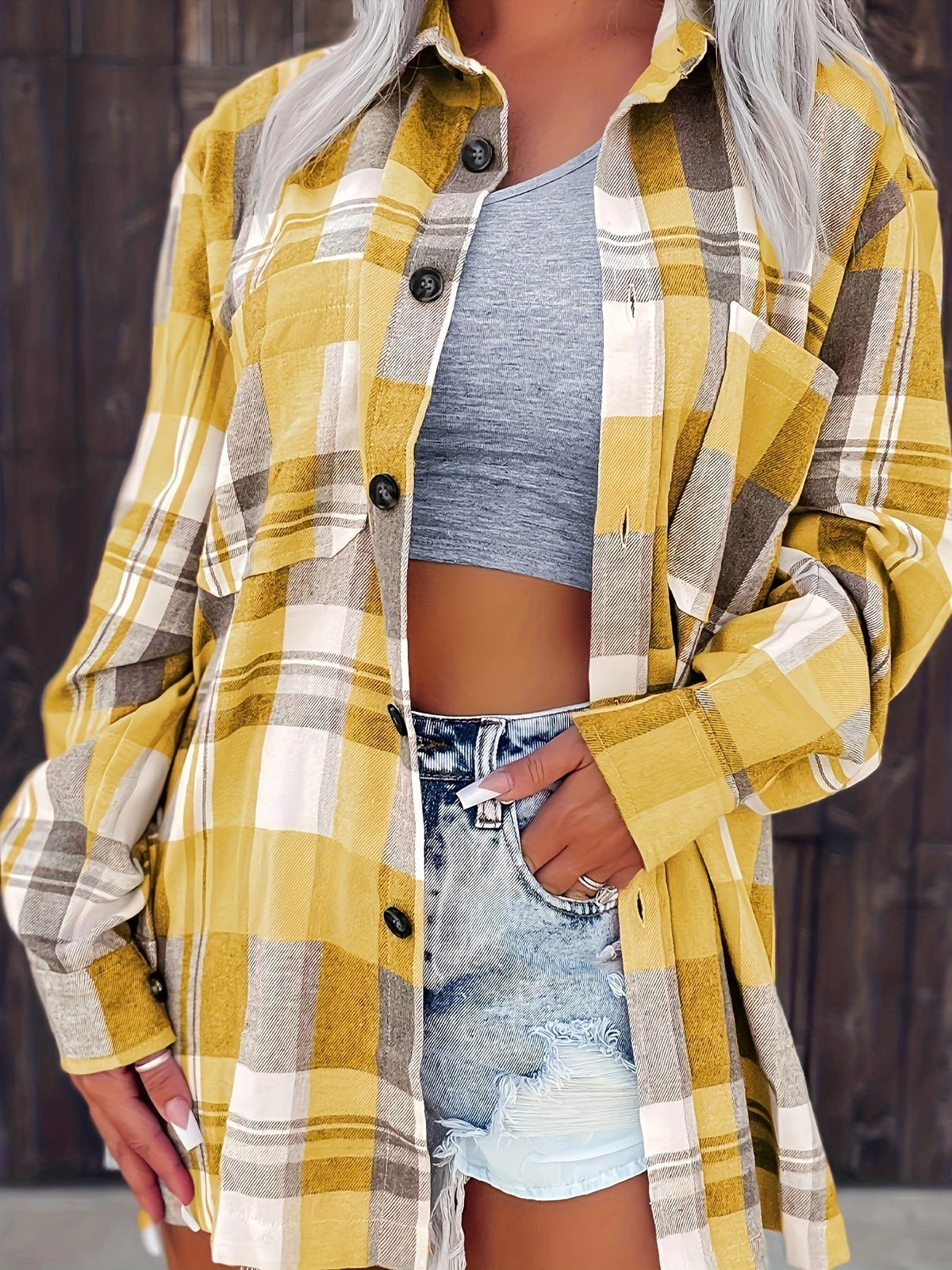 VALENTINA | Gingham Overshirt