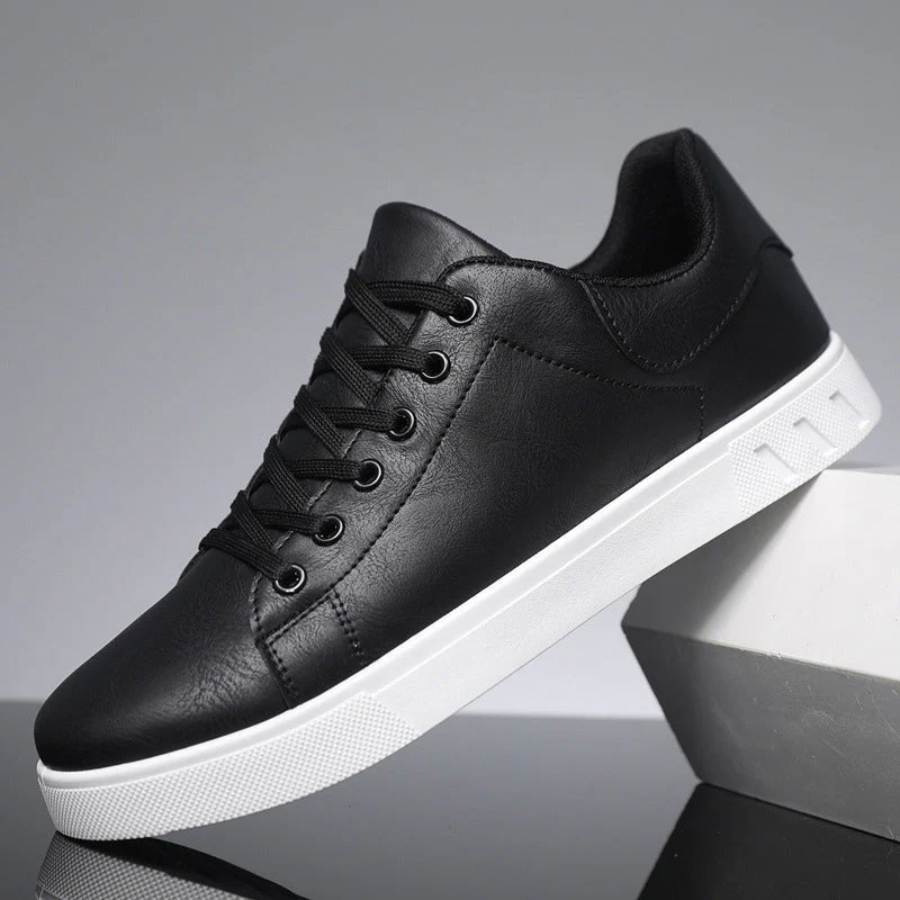 Oliver | Premium Polished Leather Sneakers for Men