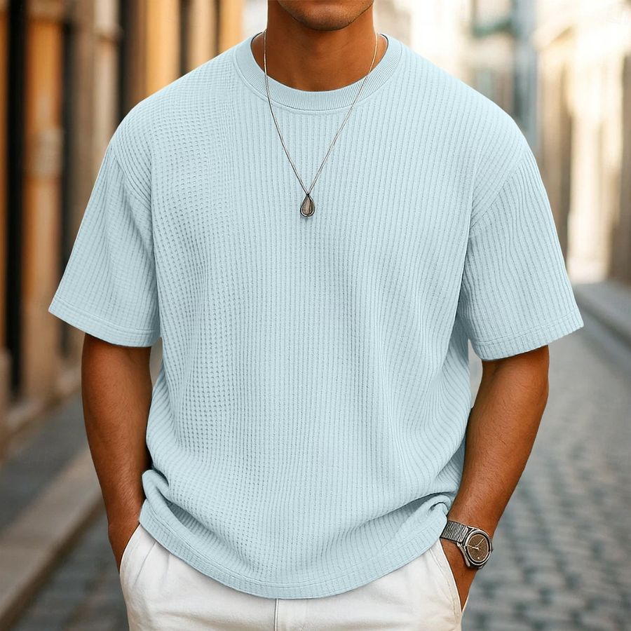 Rafello's | Men's Waffle Knit Summer T-Shirt