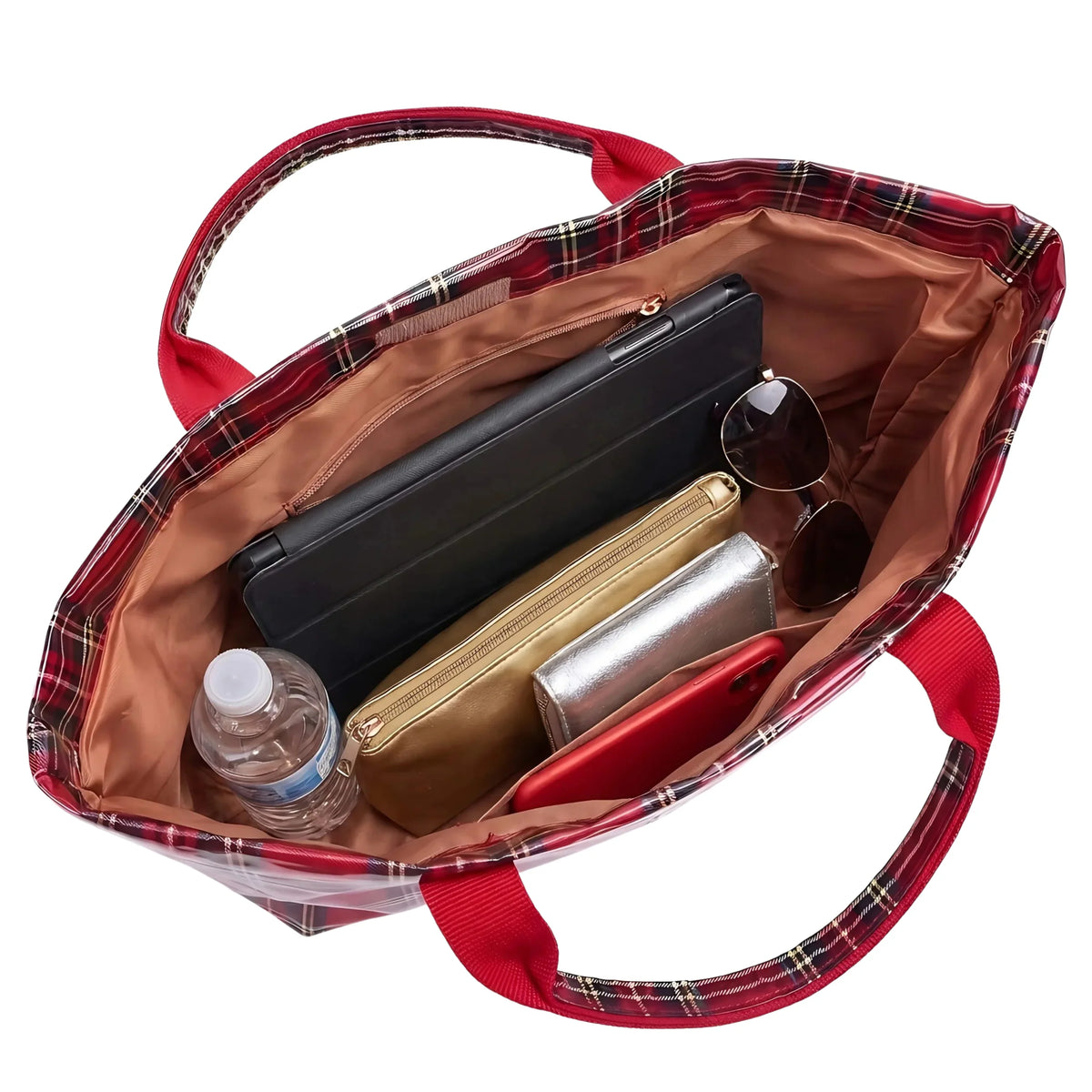 Holly – The Glossy Tartan Tote Bag