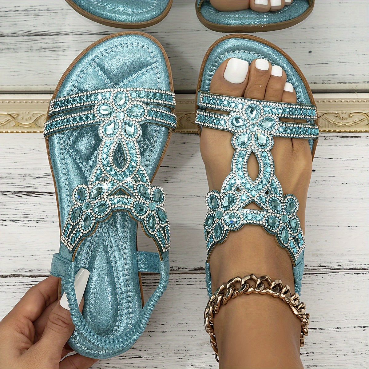 Maison | Orthopaedic Crystal Sandals