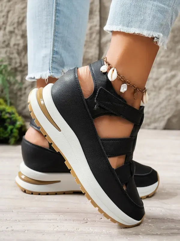 Yona | Women’s Orthopaedic Wedge Sandals With A Velcro Strap