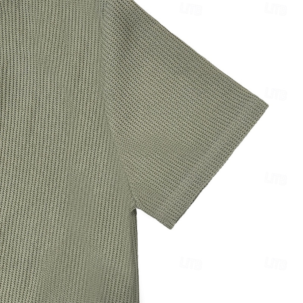 Rafello's | Men's Waffle Knit Summer T-Shirt