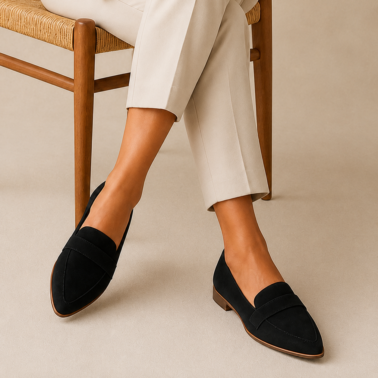 Harper | Classic Pointed Comfort Loafers