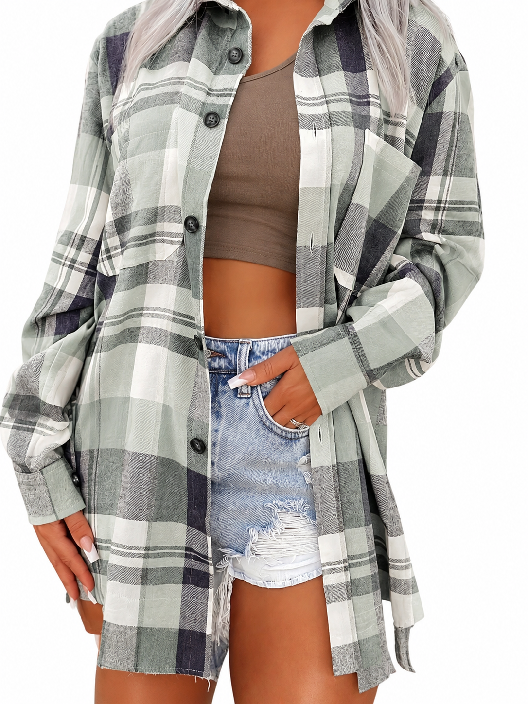 VALENTINA | Gingham Overshirt