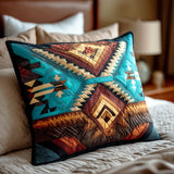 DESERTWEAVE | SOUTHWESTERN PATCHWORK PRINTED CUSHION COVER