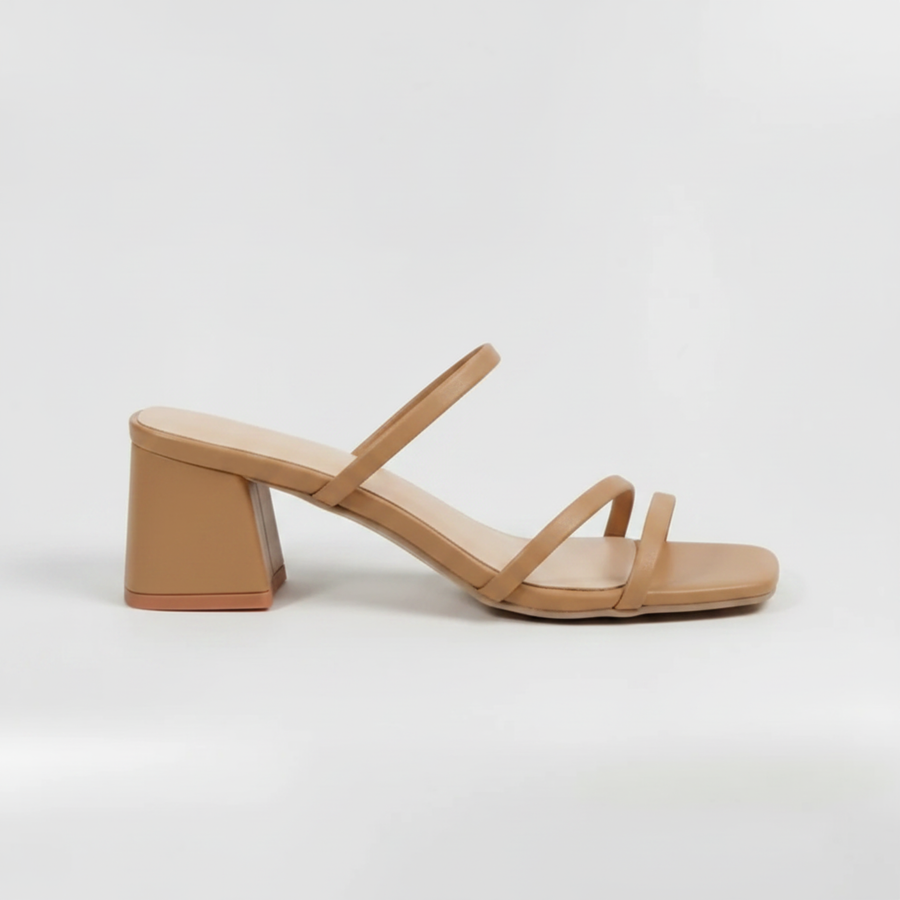 Elegant Strappy Block Heel Sandals with Square Toe