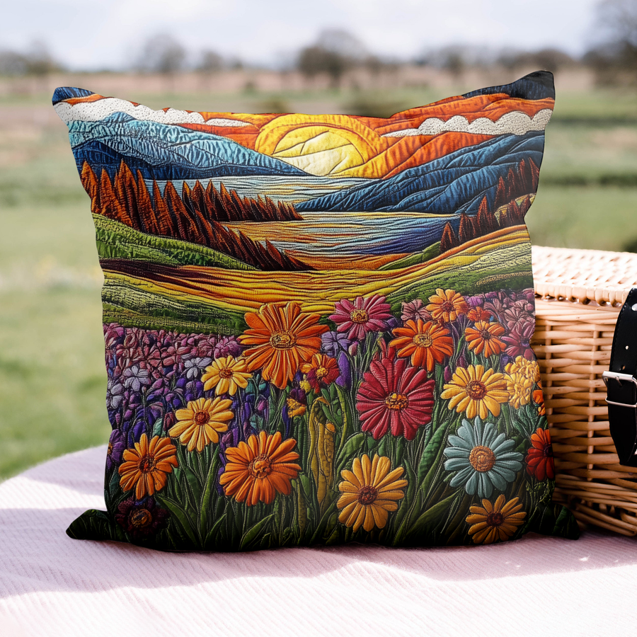 SUNRIDGE | MOUNTAIN SUNSET PRINTED CUSHION COVER