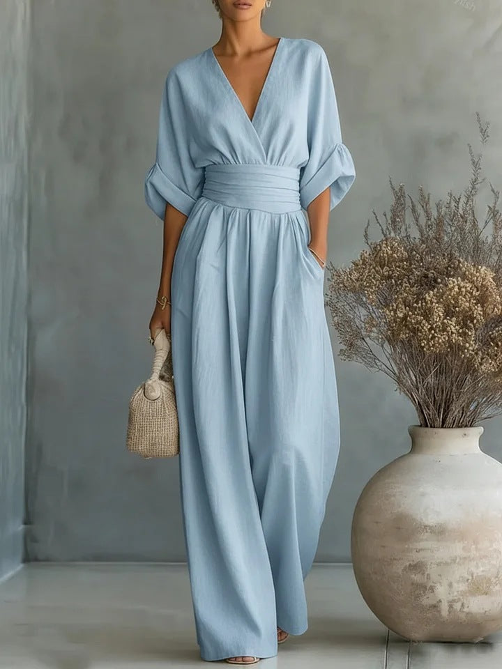 Sofia | Effortless V-Neck Jumpsuit
