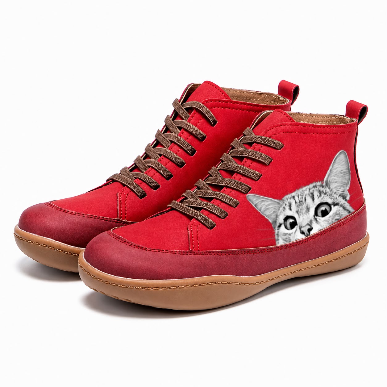 Kathy | Leather Ankle Boots For Cat Lovers