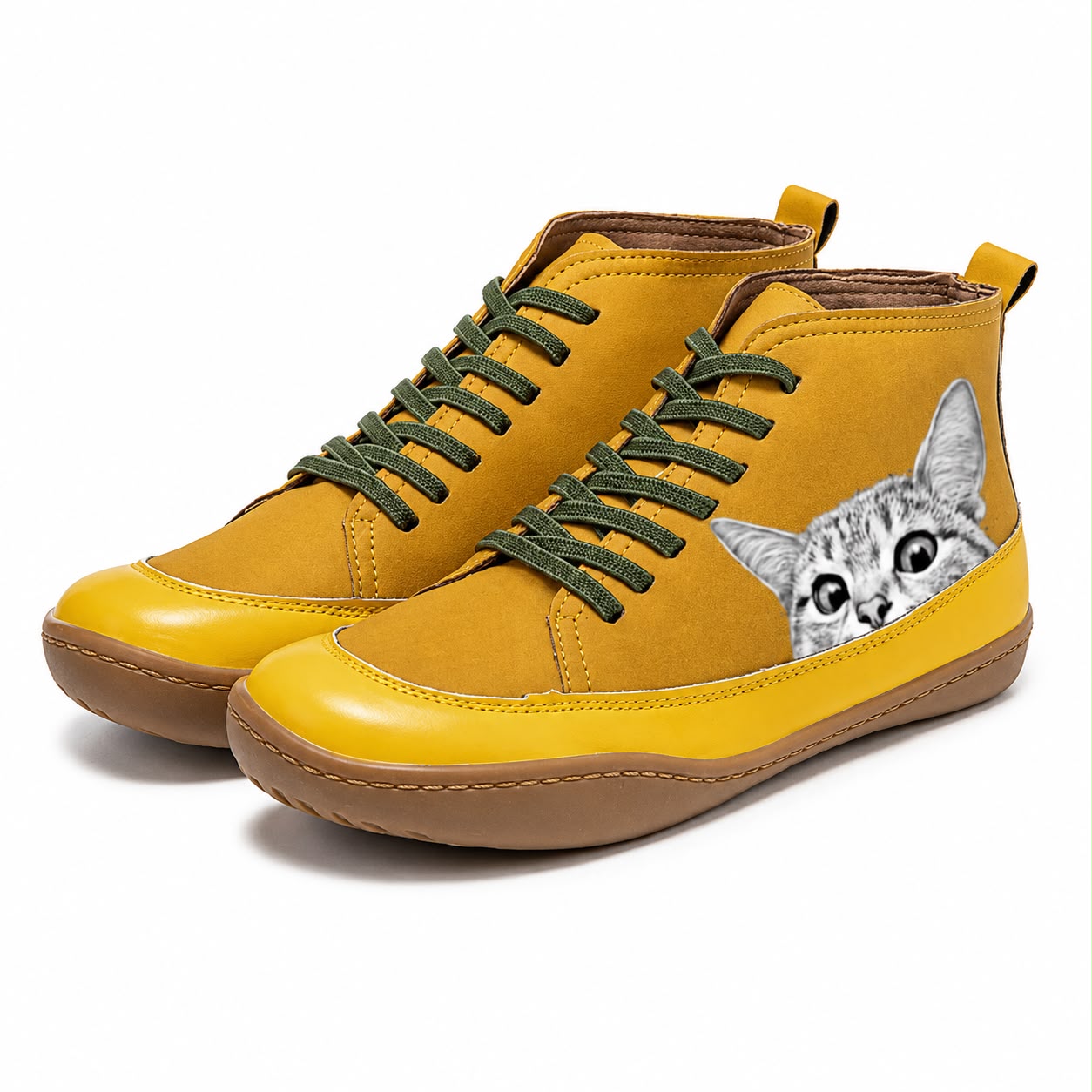 Kathy | Leather Ankle Boots For Cat Lovers