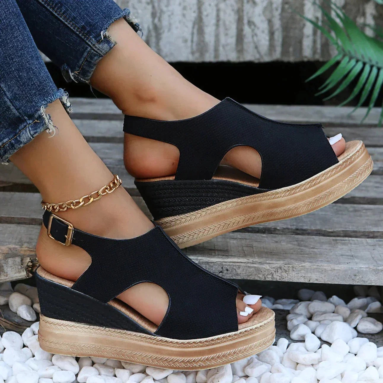 Maeve | Relaxed Wedge Sandals