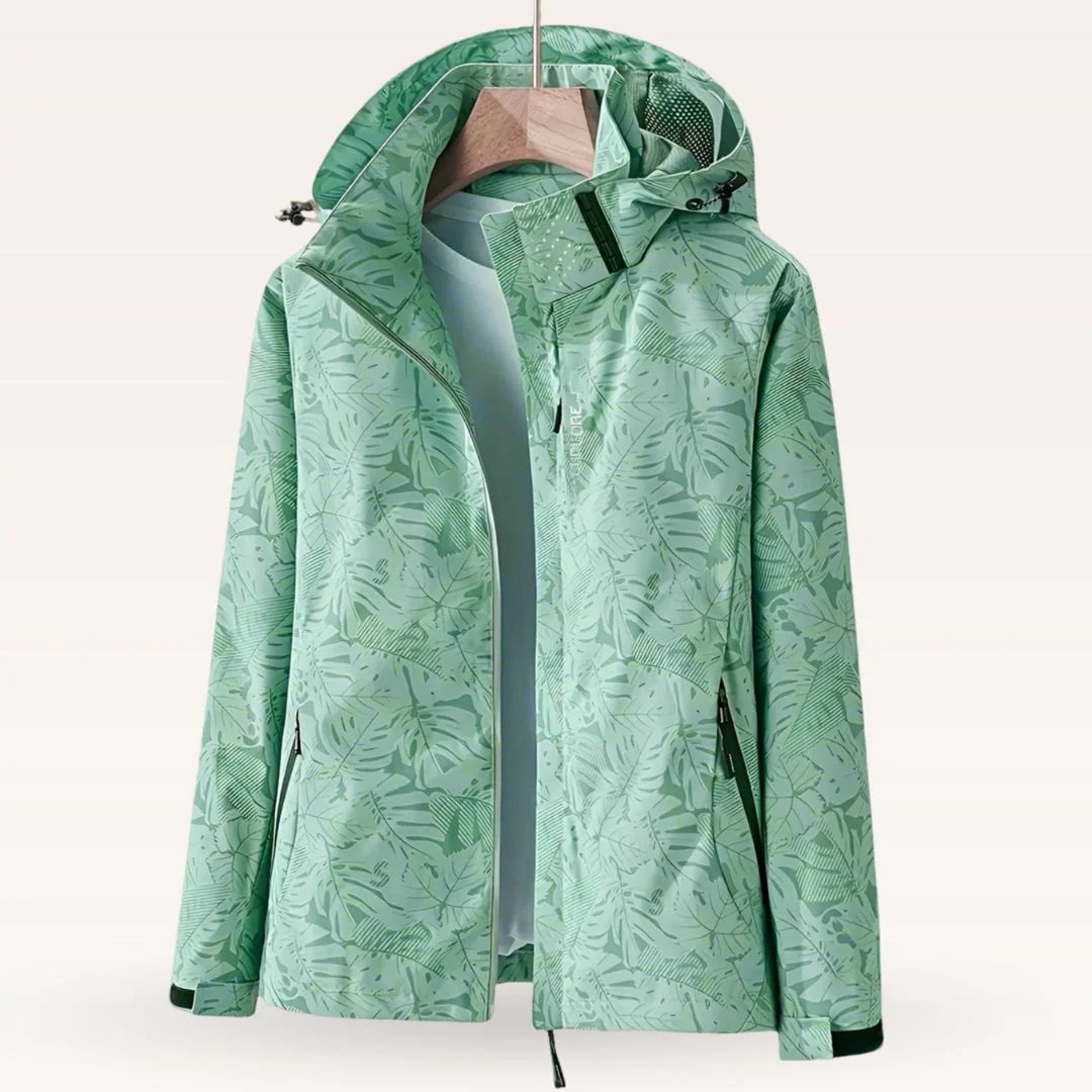 Lightweight Hooded Windbreaker Jacket with Zip Pockets