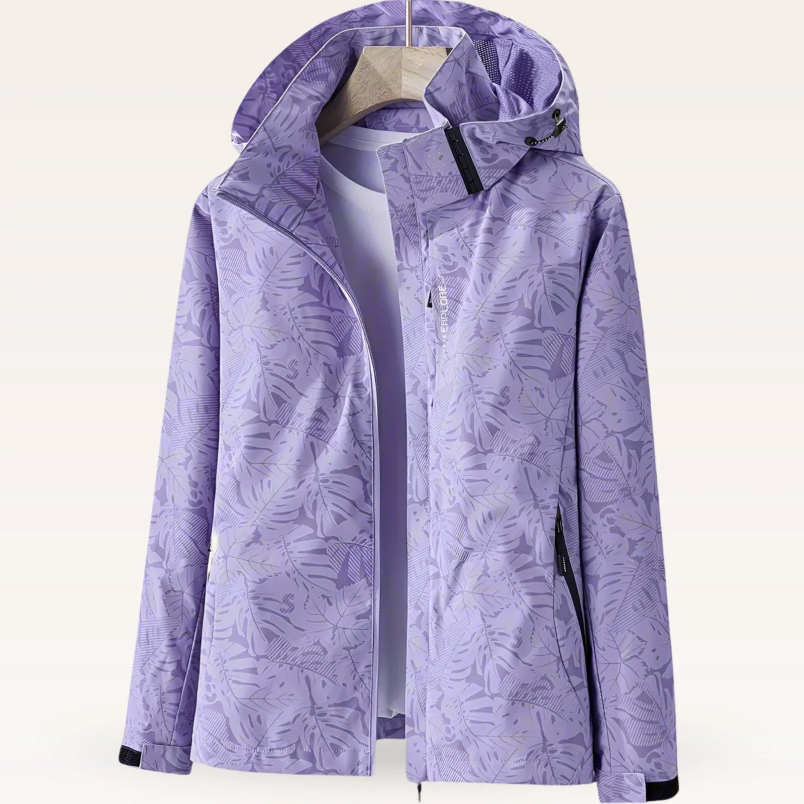 Lightweight Hooded Windbreaker Jacket with Zip Pockets
