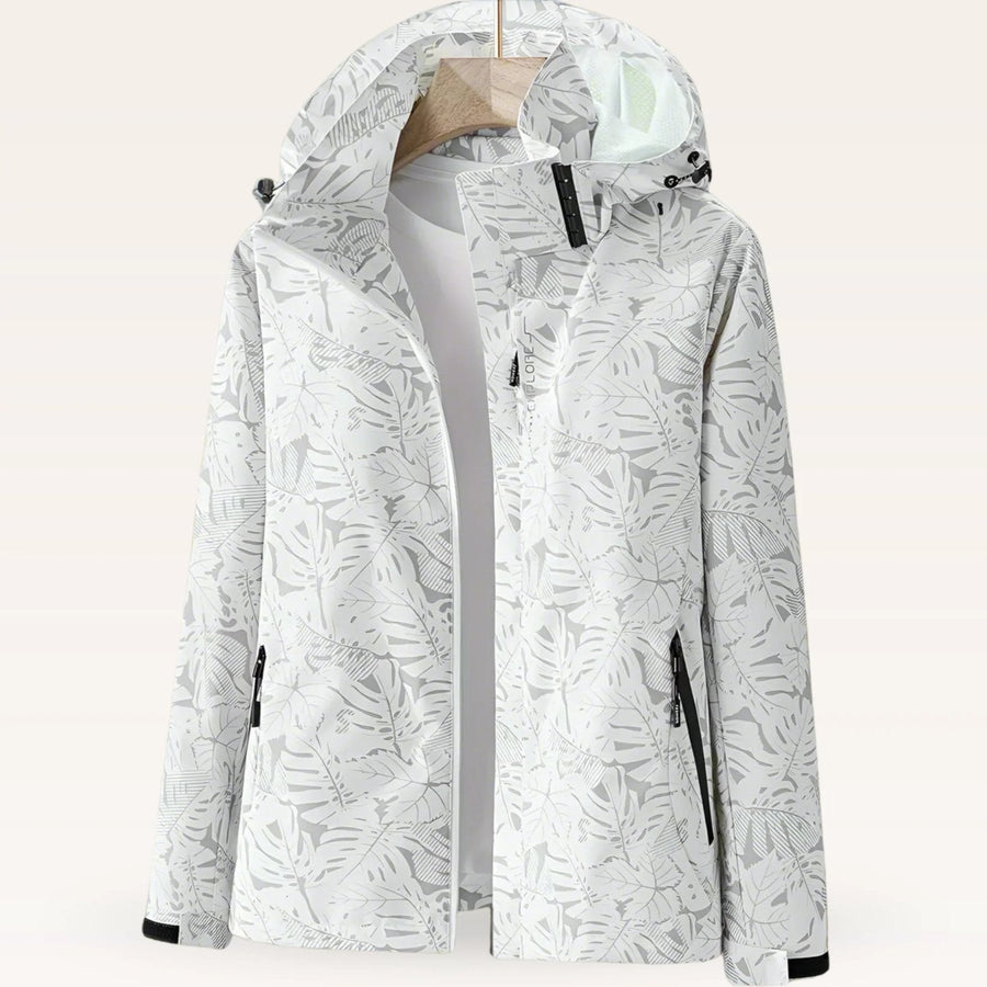 Lightweight Hooded Windbreaker Jacket with Zip Pockets