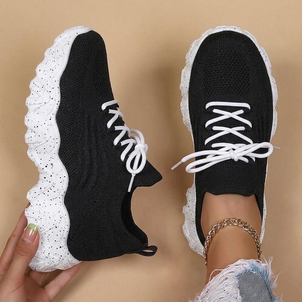 Nisa | Orthopaedic Stretch-Knit Sneakers For Hard & Long Working Days