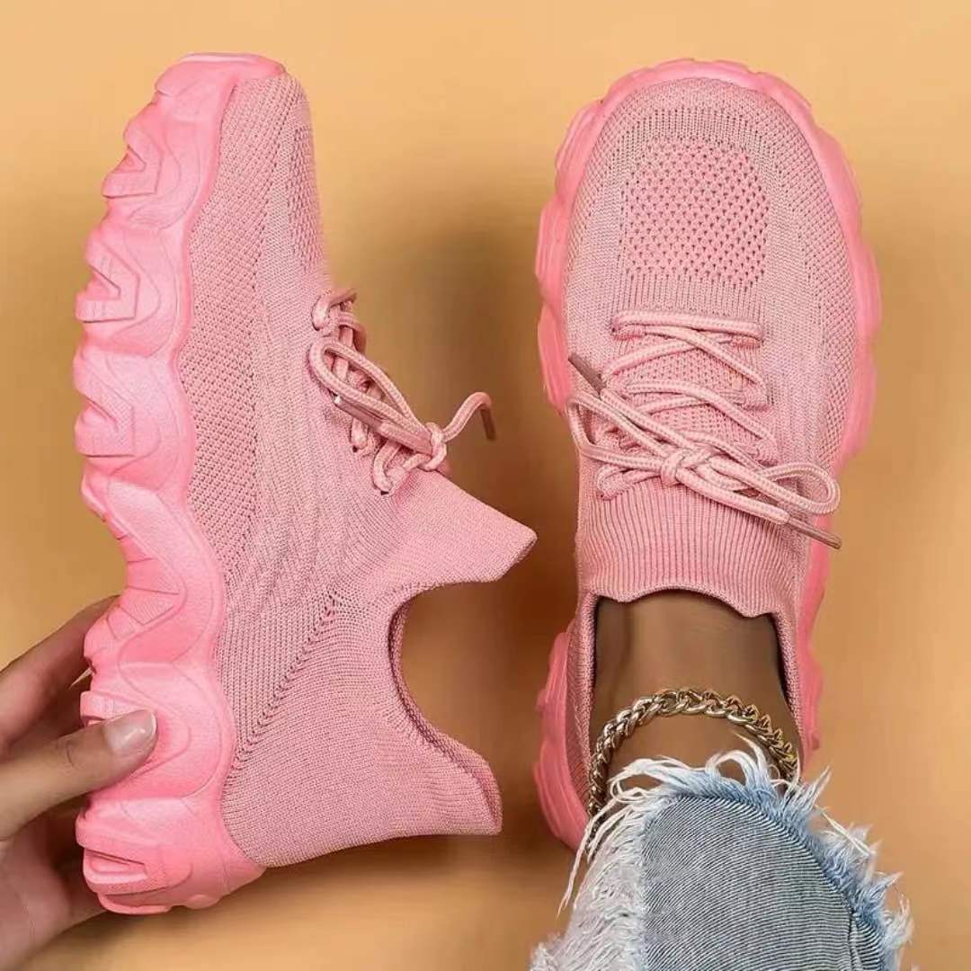 Nisa | Orthopaedic Stretch-Knit Sneakers For Hard & Long Working Days