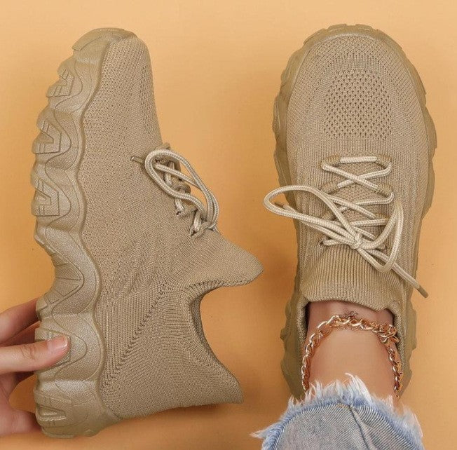 Nisa | Orthopaedic Stretch-Knit Sneakers For Hard & Long Working Days