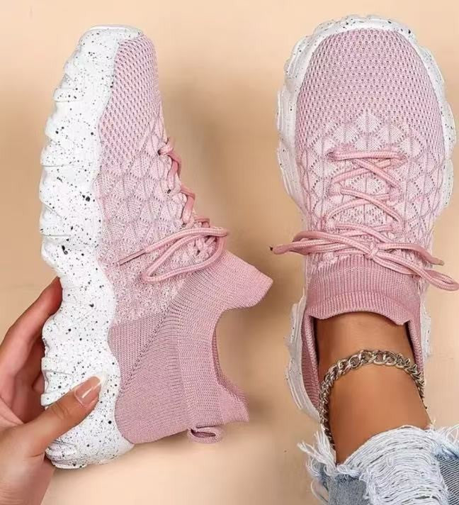 Nisa | Orthopaedic Stretch-Knit Sneakers For Hard & Long Working Days
