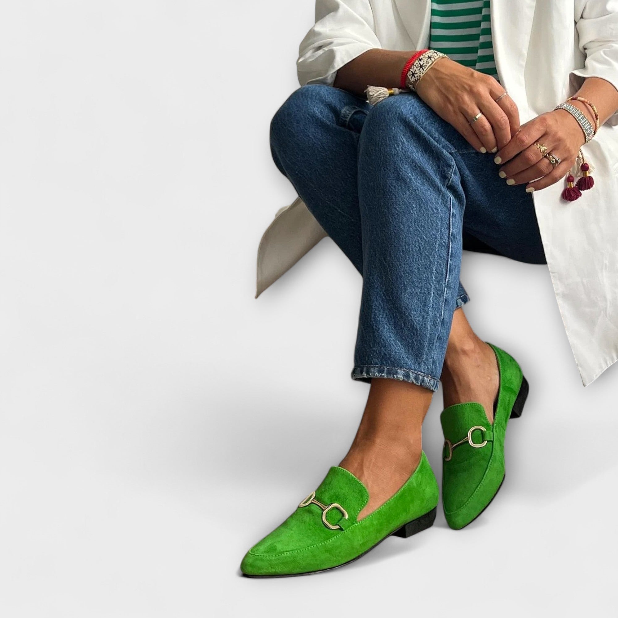 NOELLE - POINTED SLIP-ON FLATS