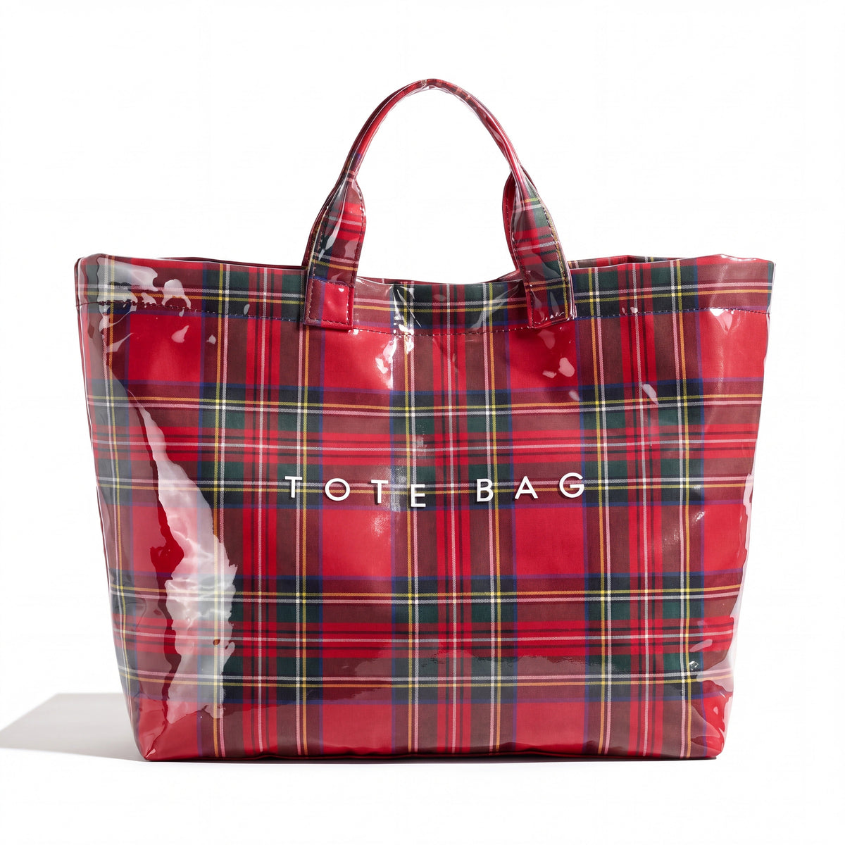 Holly – The Glossy Tartan Tote Bag