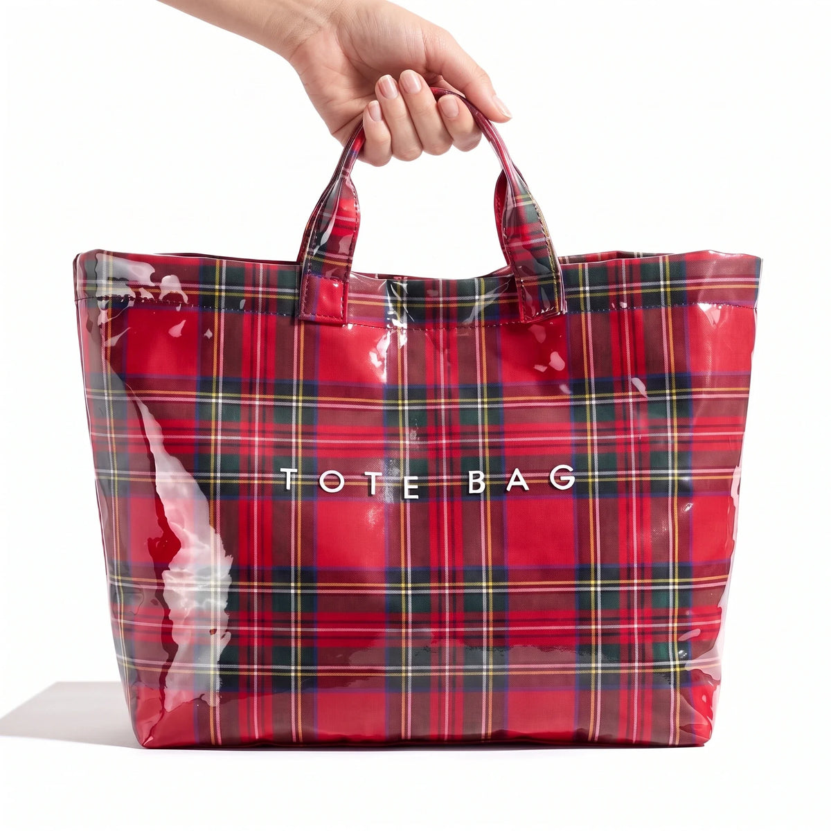 Holly – The Glossy Tartan Tote Bag