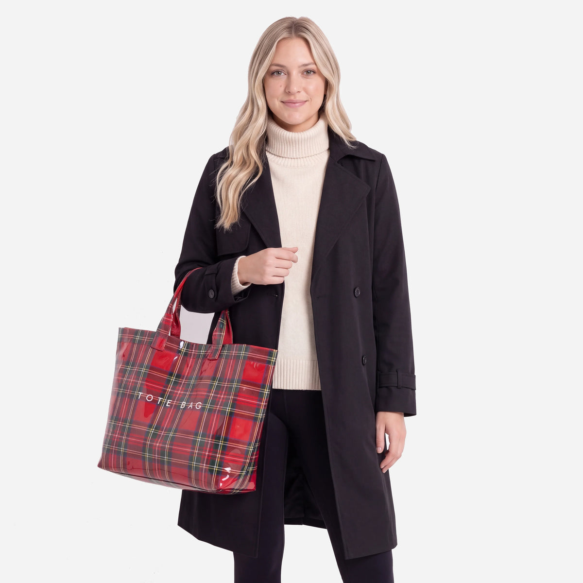 Holly – The Glossy Tartan Tote Bag
