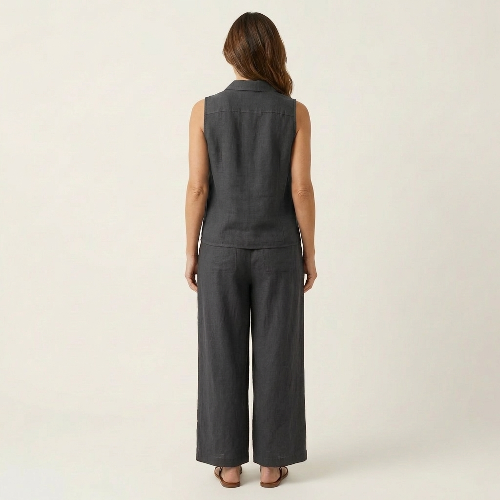 Twiila | Wrap-Top & Wide-Leg Set